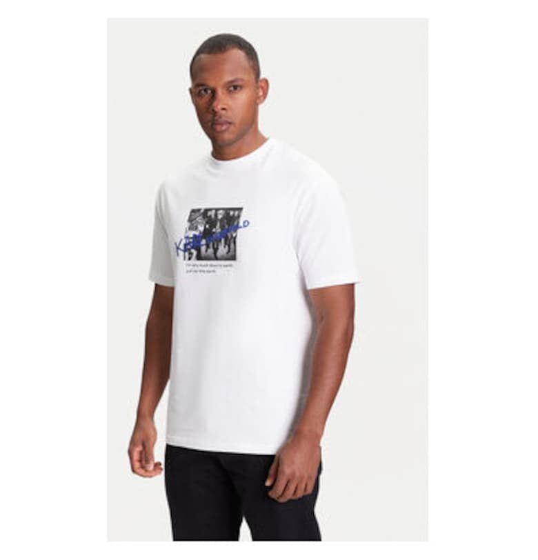 Мъжка тениска  755143 553225 - Памук - XS INTL - Бяла Karl Lagerfeld