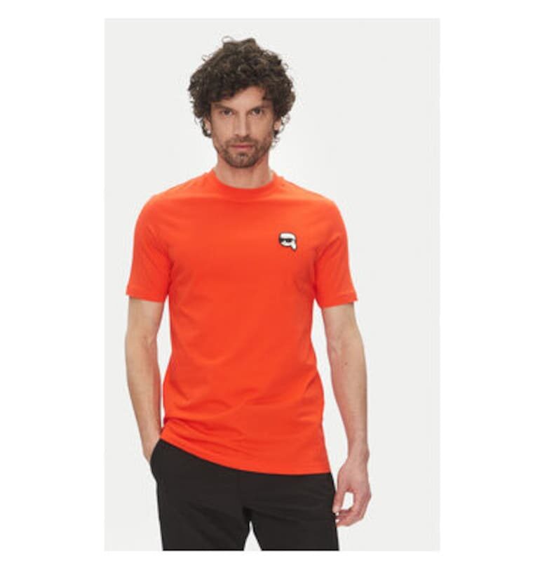 Мъжка тениска  755710 552224 - Памук - Червен Karl Lagerfeld