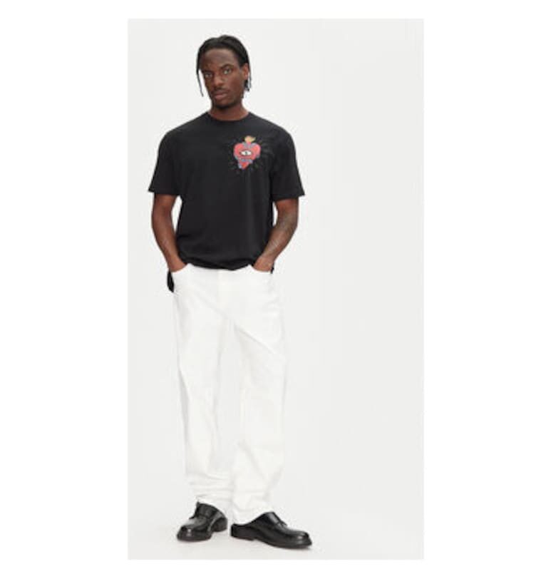 Мъжка тениска  78OAHE07 CJ110 - Памук - Черен - Черен JUST CAVALLI