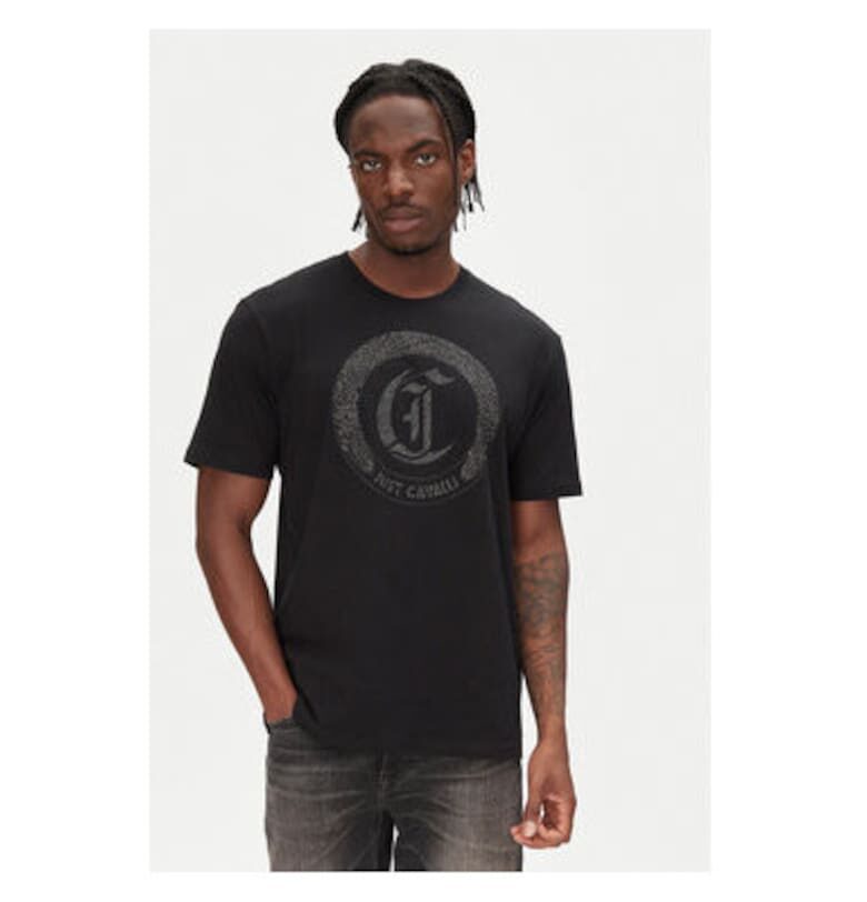 Мъжка тениска  78OAHE22 CJ110 - Памук - Черен - Черен JUST CAVALLI