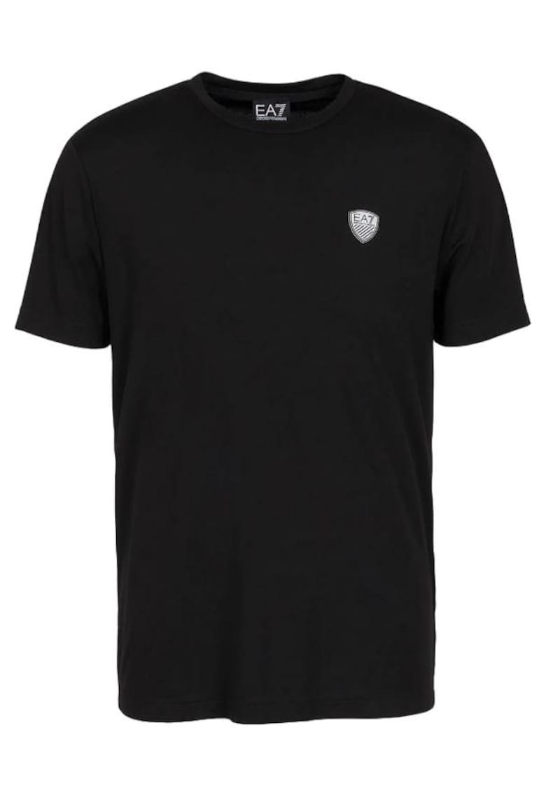 Мъжка тениска 8NPT16 - Emporio Armani вискоза/полиамид - черен EA7