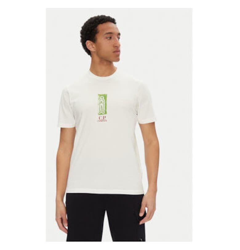 Мъжка тениска CP Company - 18CMTS310A005431G - Памук - Бяла - Бял C P Company