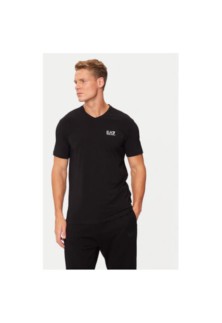 Мъжка тениска - Emporio Armani 304213007 - Памук - S INTL - Черен EA7