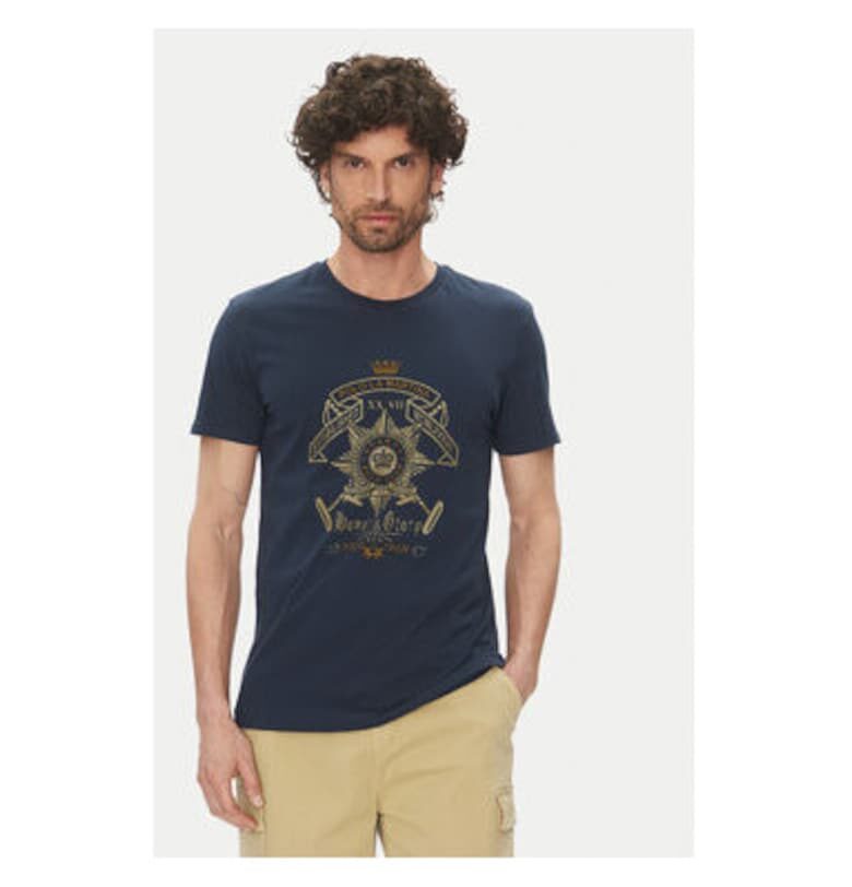 Мъжка тениска  MARG30 JS206 - Памук - Тъмносин LA MARTINA