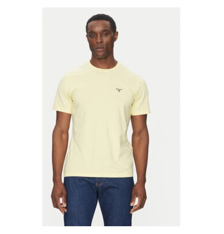 Мъжка тениска  MTS0331YE36 - памук - жълт - Жълт Barbour