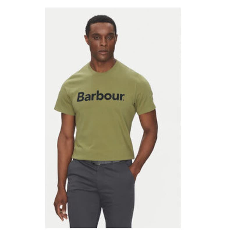 Мъжка тениска  MTS0531OL39 - памук - зелен - Зелен Barbour