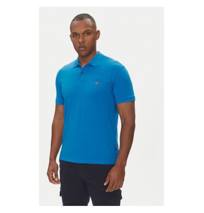Мъжка тениска Polo  NP0A4GB4B2W1 - памук - 3XL INTL - синя Napapijri