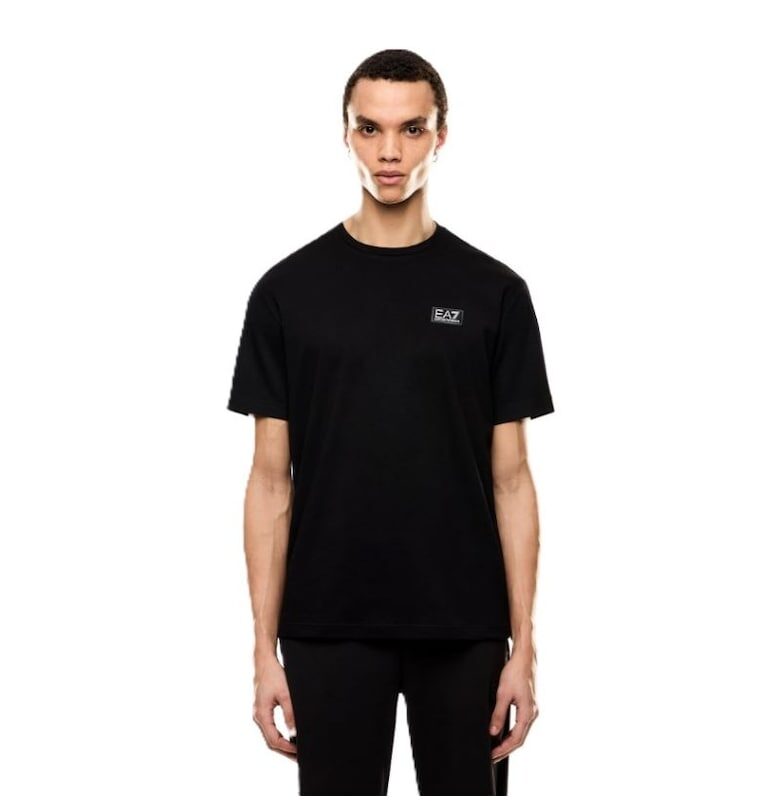 Мъжка тениска  м тапицерия с цип - 7M000516-AF14616-UC001 - черна EA7