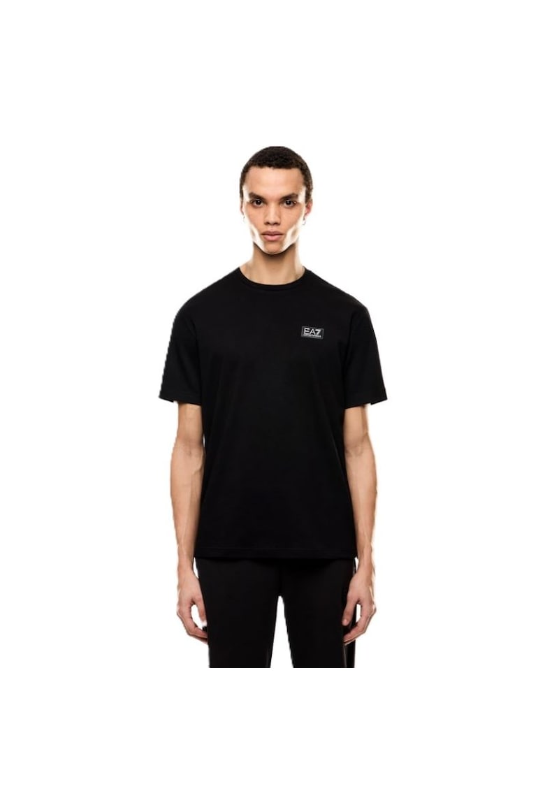 Мъжка тениска м тапицерия с цип - 7M000516-AF14616-UC001 - черна EA7