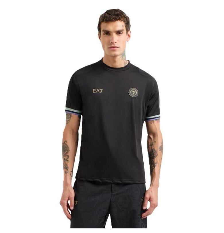 Мъжка тениска  размер M - размер S - 7M000256-AF13537-UC001 - Черна - Черен EA7