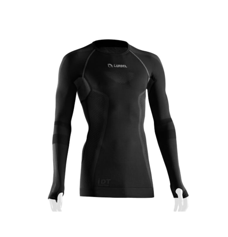 Мъжка термо тениска с дълъг ръкав -  Cristallo - тъмно сива Lurbel