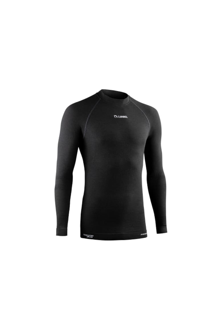 Мъжка термо тениска с дълъг ръкав - Merino - черна Lurbel