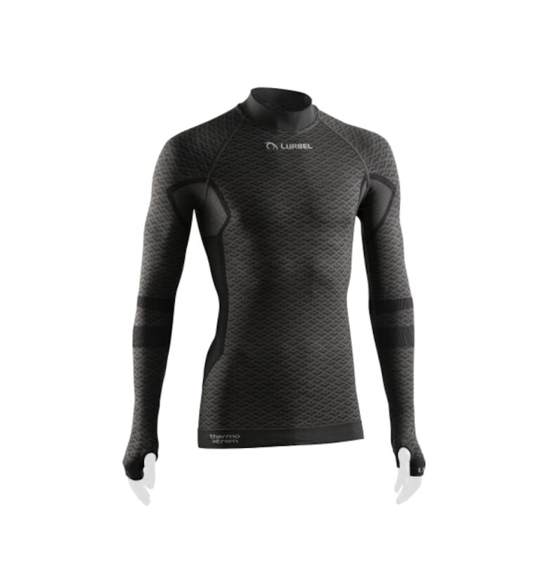Мъжка термо тениска с дълъг ръкав -  Volcano - тъмно сива Lurbel