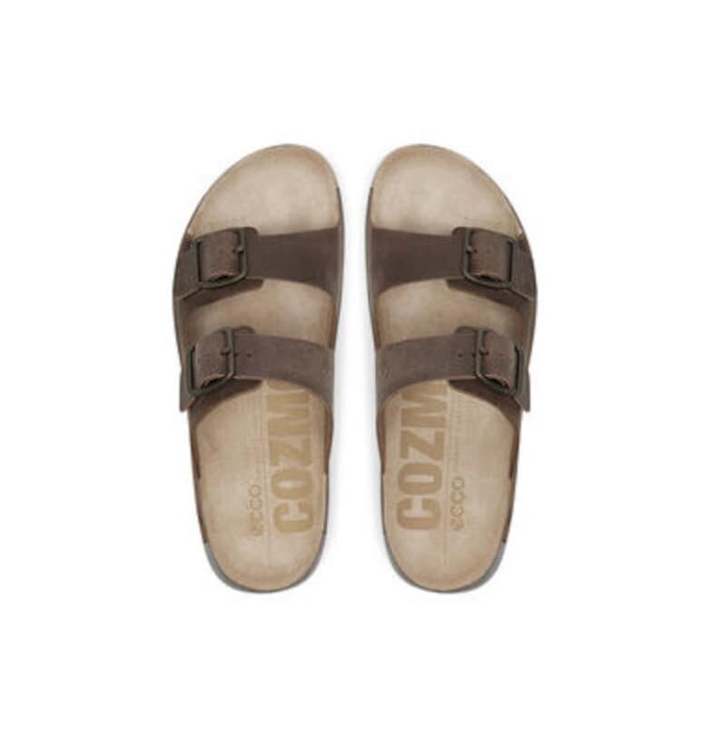 Мъжки джапанки  50098402114 - Естествена кожа - Кафяви - Кафяв Ecco