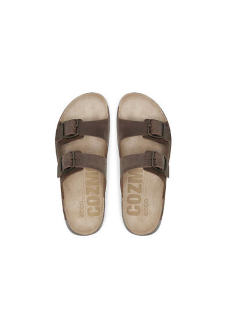 Мъжки джапанки 50098402114 - Естествена кожа - Кафяви - Кафяв Ecco