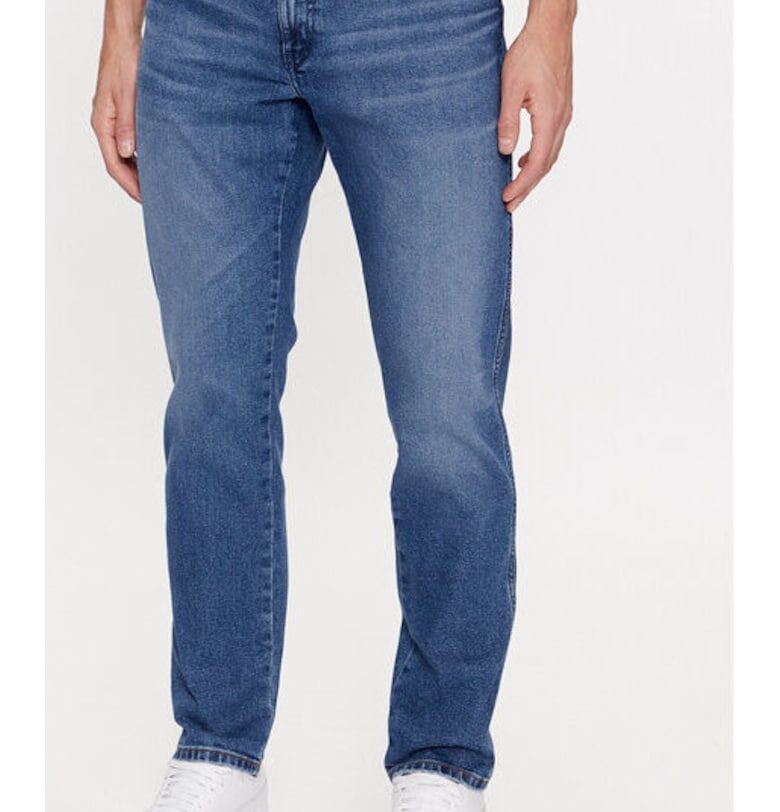 Мъжки дънки -  303289379 - Памук/Полиестер - Син - Син Wrangler