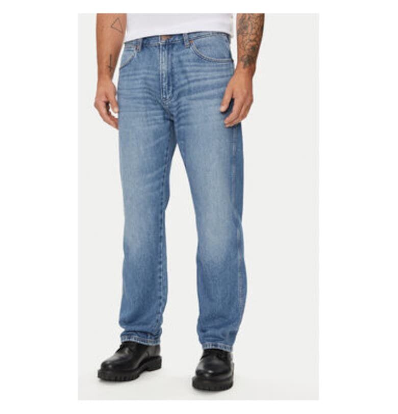 Мъжки дънки -  304288555 - Памук - Син - Син Wrangler