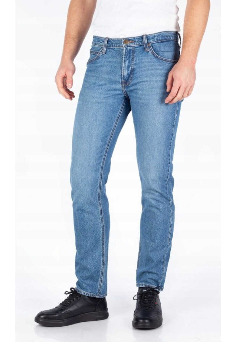 Мъжки дънки Daren Holland ZIP FLY Woodland - памук/еластан - син Lee