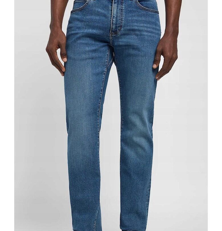 Мъжки дънки  Extreme Motion - втален модел - памук/полиестер/еластан - син - Lee