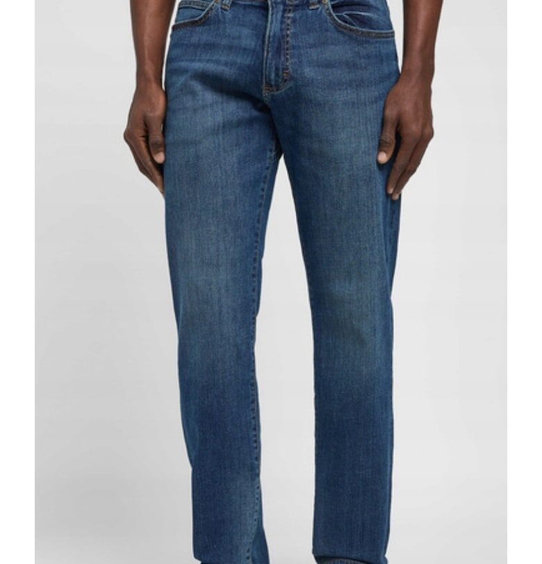 Мъжки дънки  Extreme Motion - памук/лиосел/еластан - прави - син Lee