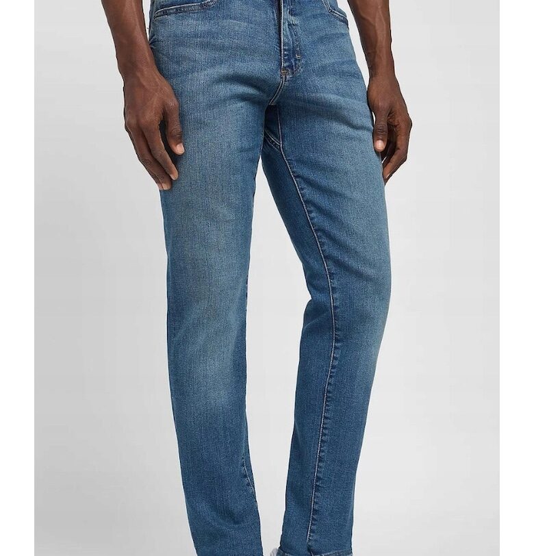 Мъжки дънки  Extreme Motion - памук/полиестер/вискоза/еластан - втален модел - син Lee