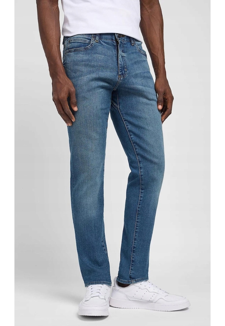 Мъжки дънки Extreme Motion - памук/полиестер/вискоза/еластан - втален модел - син Lee