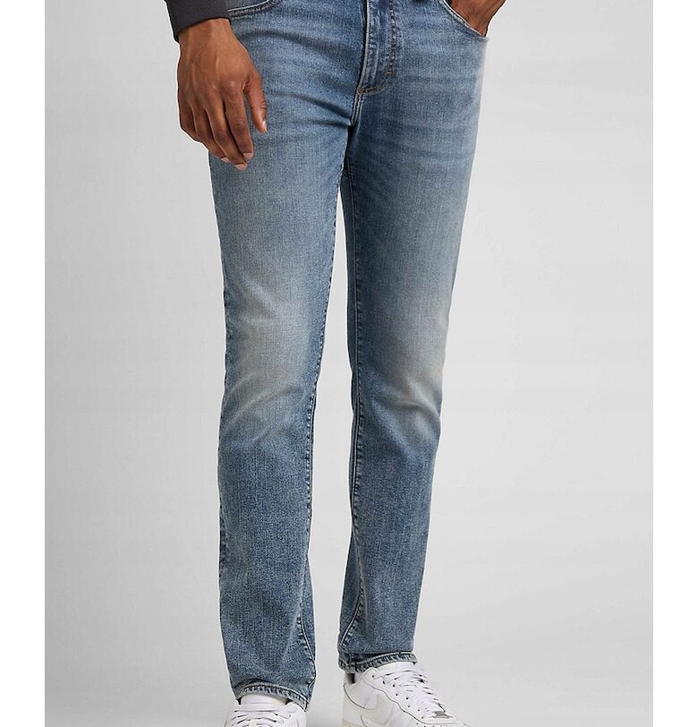 Мъжки дънки  Extreme Motion - памук/полиестер/еластан - вталени - сини - Lee