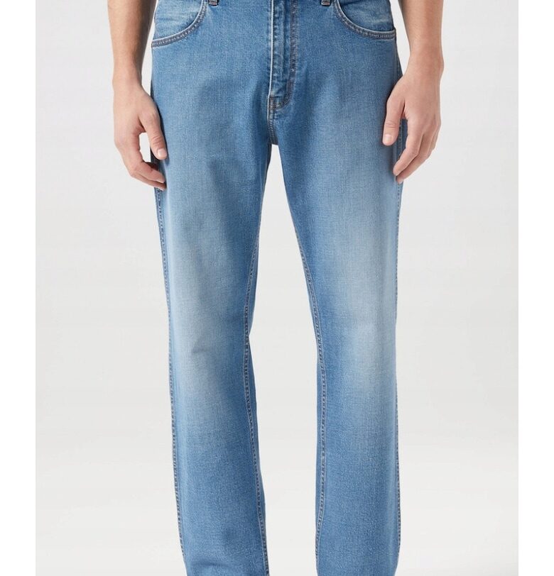 Мъжки дънки  Frontier - памук/еластан - син - - - Wrangler