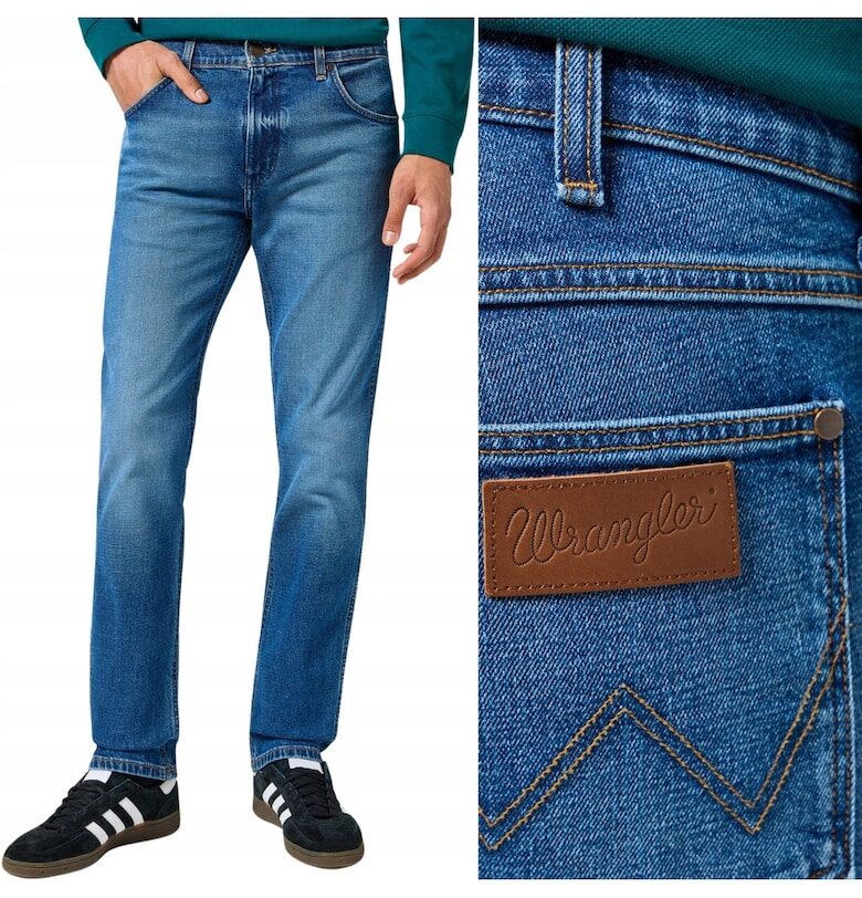 Мъжки дънки  Greensboro прави - тъмносини - размер W34L30 Wrangler