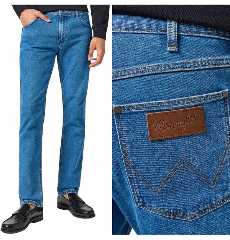 Мъжки дънки  Greensboro - син - Син Wrangler