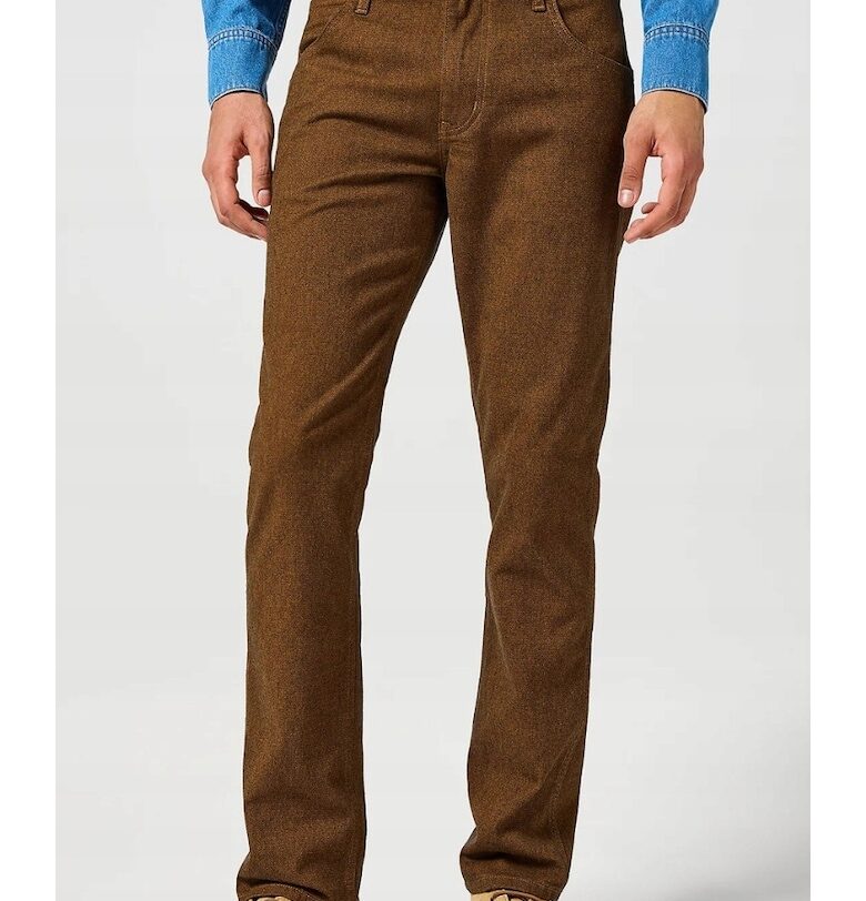 Мъжки дънки -  Greensboro - червеникавокафяви - Кафяв Wrangler