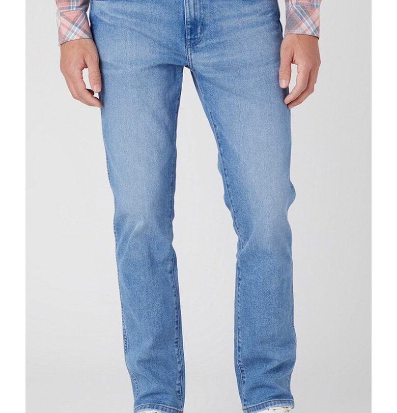 Мъжки дънки  Larston COOL - памук/полиестер/еластан - син - Син Wrangler