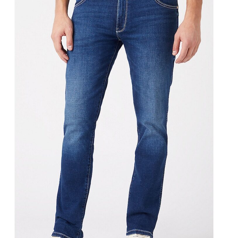 Мъжки дънки  Larston For Real - памук/еластан - син Wrangler