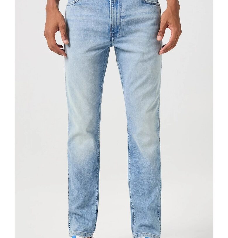 Мъжки дънки  Larston Palamino - памук/полиестер/еластан - светлосин Wrangler