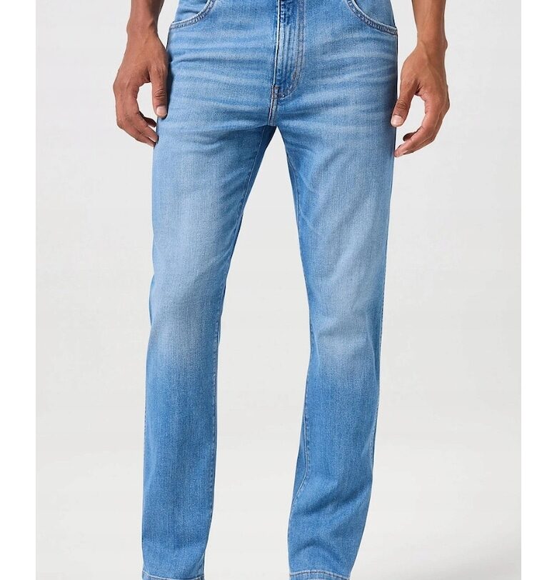 Мъжки дънки  Larston Reflections - памук/полиестер/еластан - син Wrangler