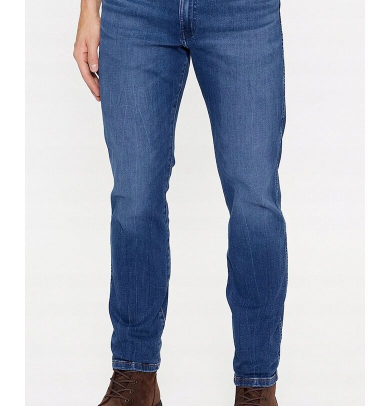 Мъжки дънки  Larston SLIM Harris - памук/полиестер/еластан - син Wrangler