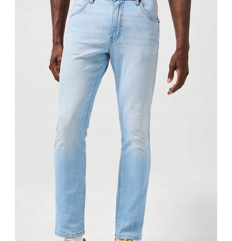 Мъжки дънки  Larston Spur - памук/полиестер/еластан - светлосин Wrangler