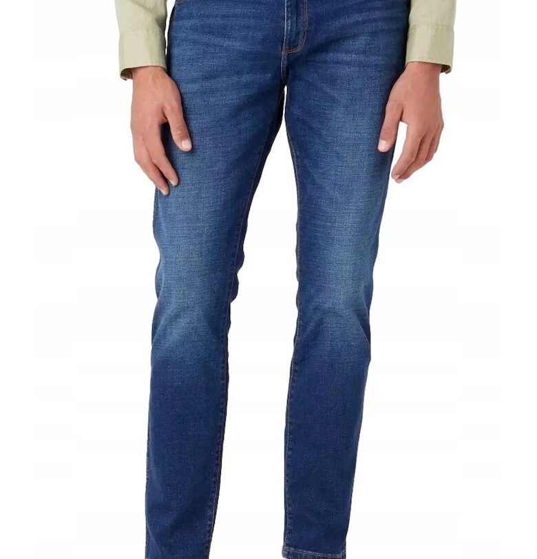 Мъжки дънки  Larston - стеснен силует - тъмносин - Син Wrangler