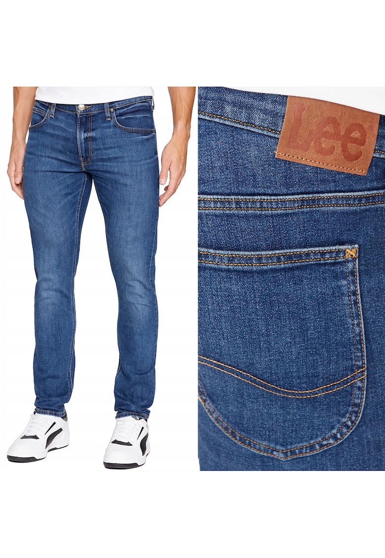 Мъжки дънки Luke Slim Tapered - износено синьо - W38 L34 Lee