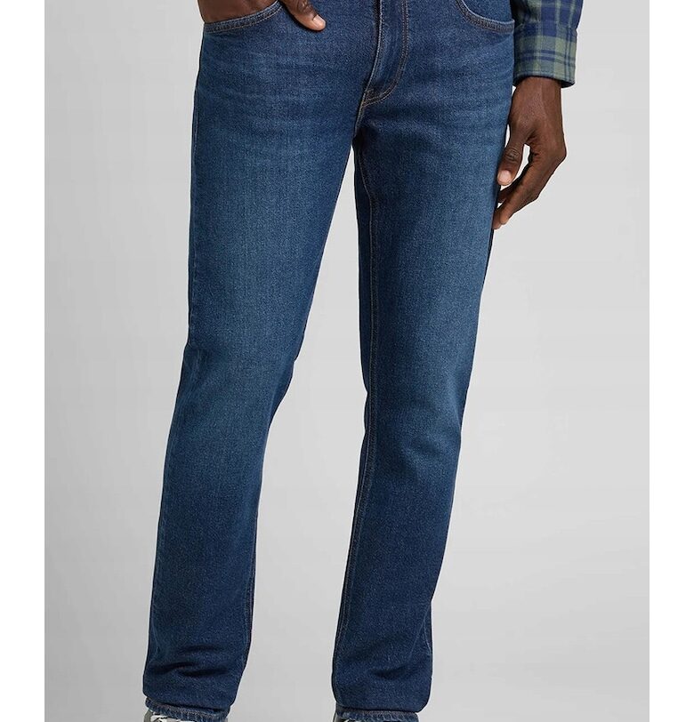 Мъжки дънки  Luke - slim and stesnished - тъмносин - еластичен памук Lee