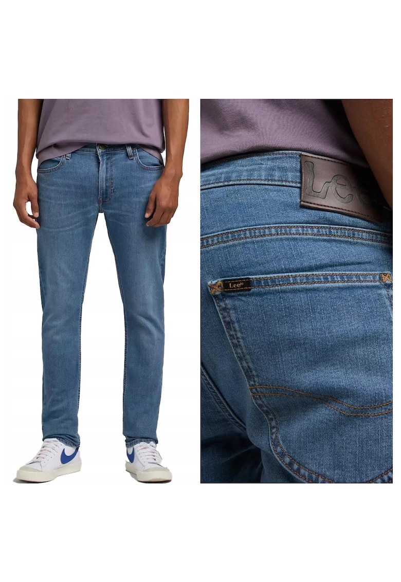 Мъжки дънки - Luke - Памучни - Дълги - Мъжки - Slim fit - W32-L34 US - Сини Lee