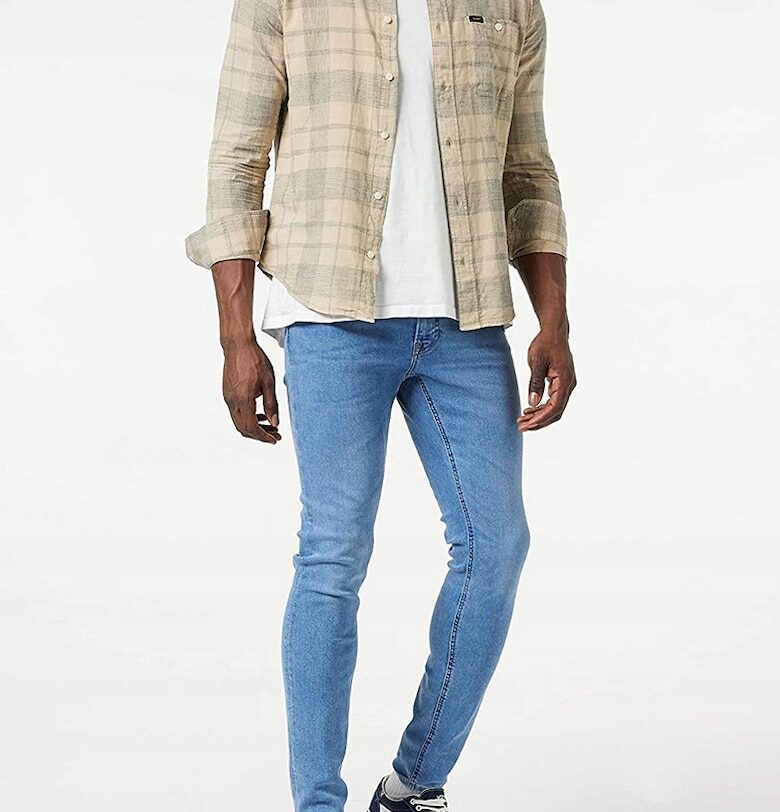 Мъжки дънки  Malone - памук/еластан - син Lee