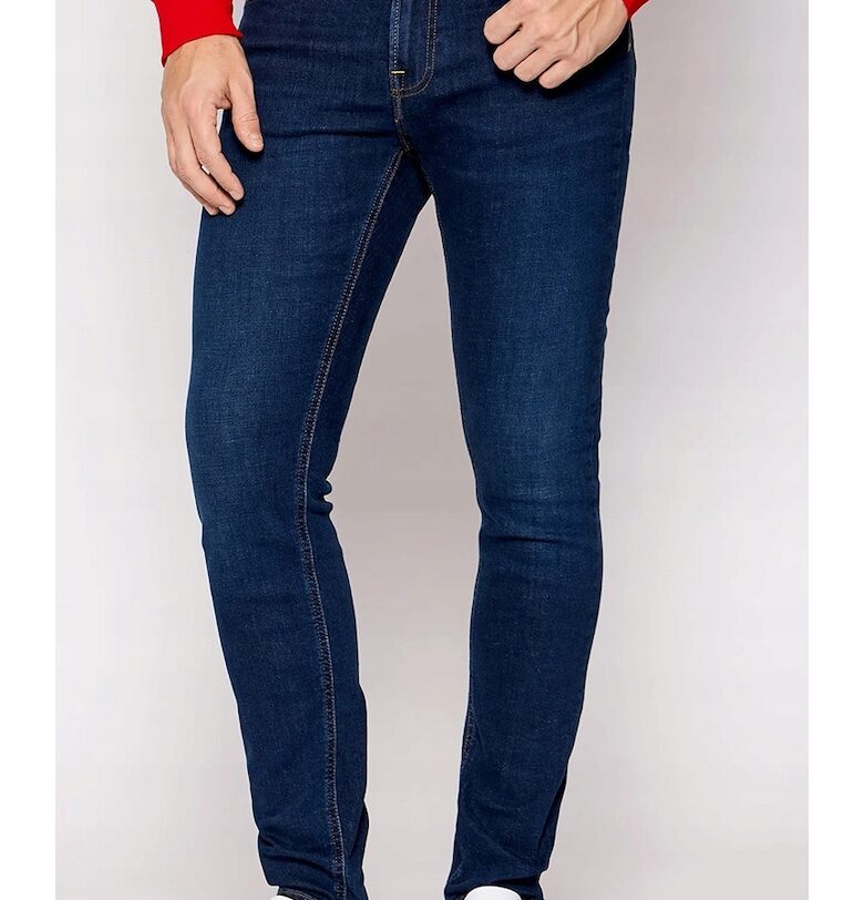 Мъжки дънки  Malone - памук/полиестер/еластан - тъмносин Lee