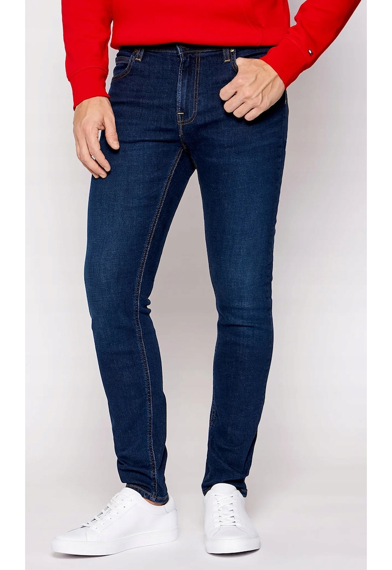 Мъжки дънки Malone - памук/полиестер/еластан - тъмносин Lee