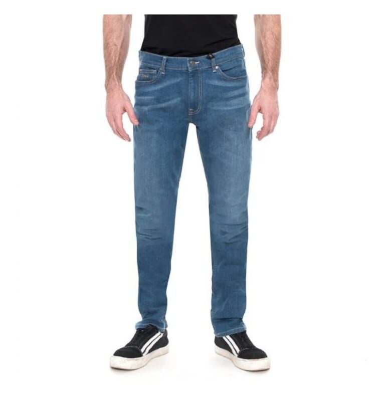 Мъжки дънки Regular fit -  W01233 - Син HARMONT  BLAINE