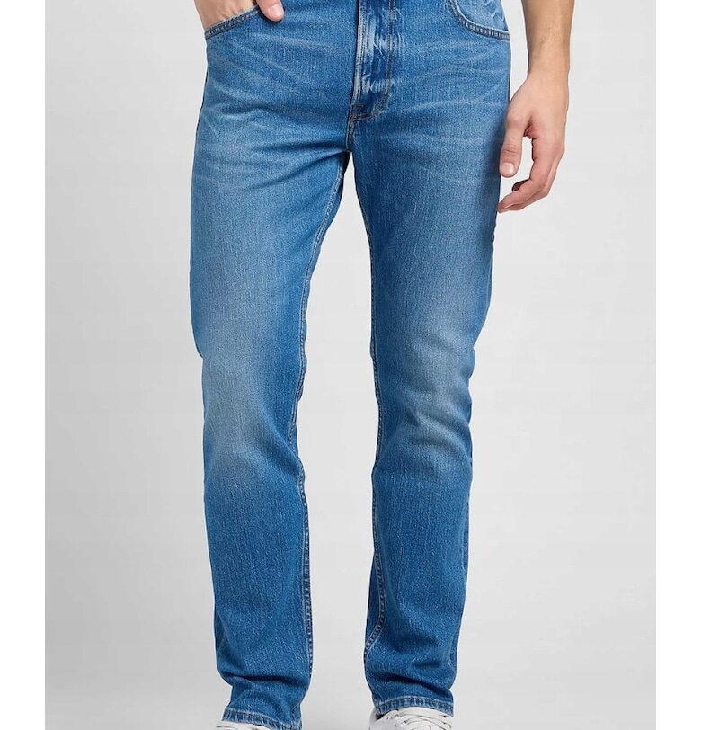 Мъжки дънки  Rider - памук/еластан - вталени - сини Lee