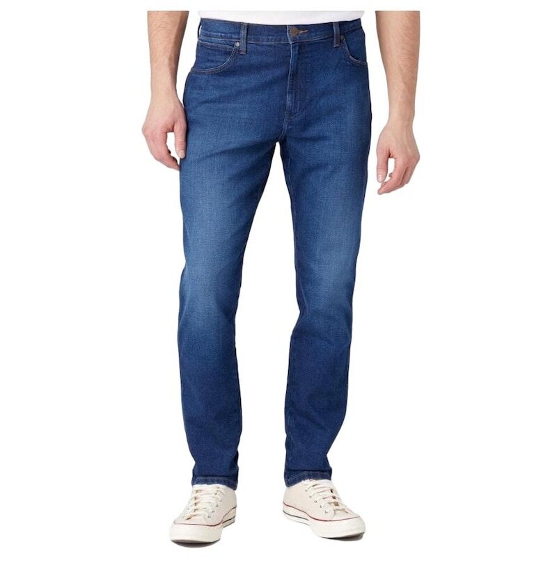 Мъжки дънки River -  памук/еластан - сини - Wrangler