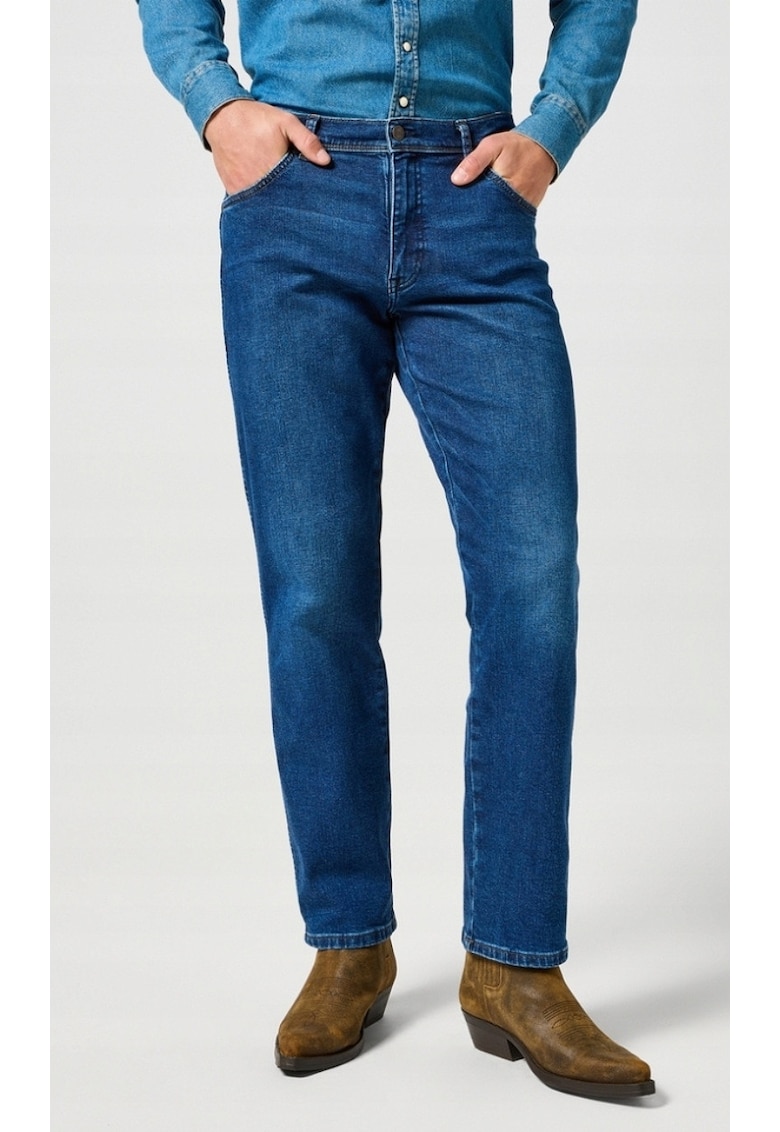 Мъжки дънки Texas Shadow - памук/еластан - син Wrangler