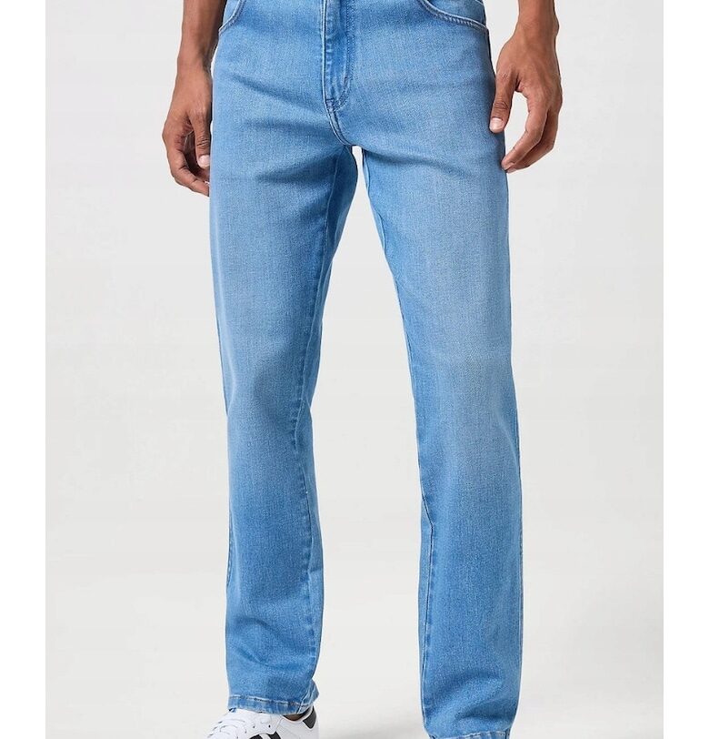 Мъжки дънки  Texas Slim - сини - висока еластичност - колекция We Care - памук Wrangler