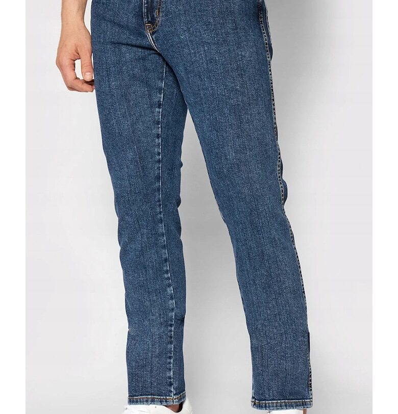 Мъжки дънки  Texas - памук/еластан - втален модел - син Wrangler